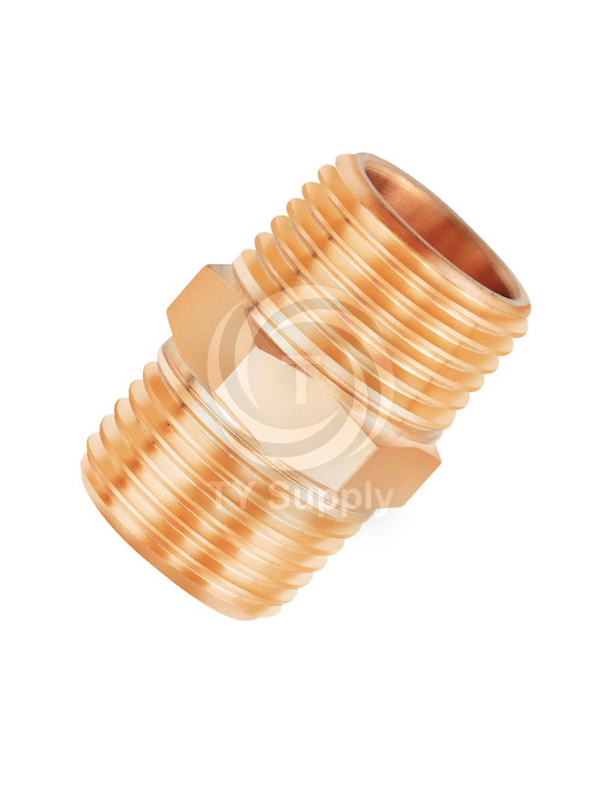 1/2″ NPT Male Brass HEX Nipple AIR / MNPT Fuel / Oil / Gas WOG / Water