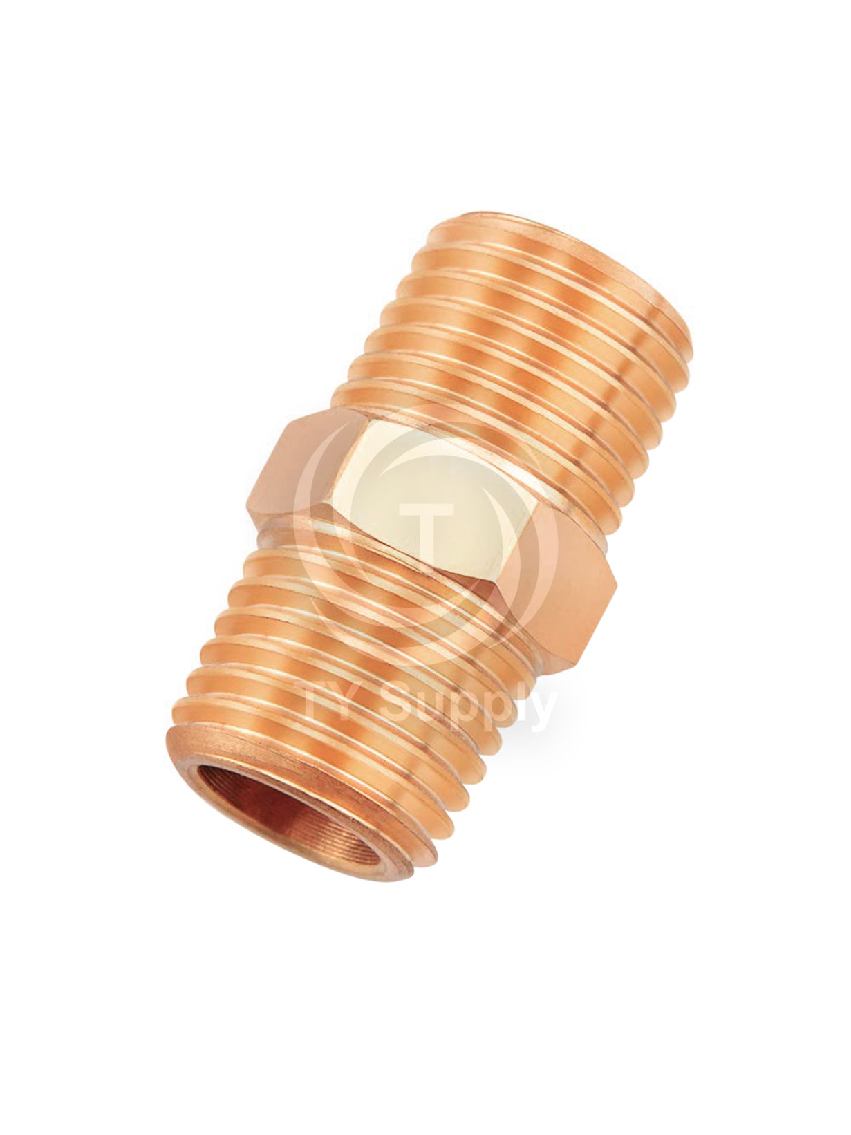 3/8″ NPT Male Brass HEX Nipple AIR / MNPT Fuel / Oil / Gas WOG / Water