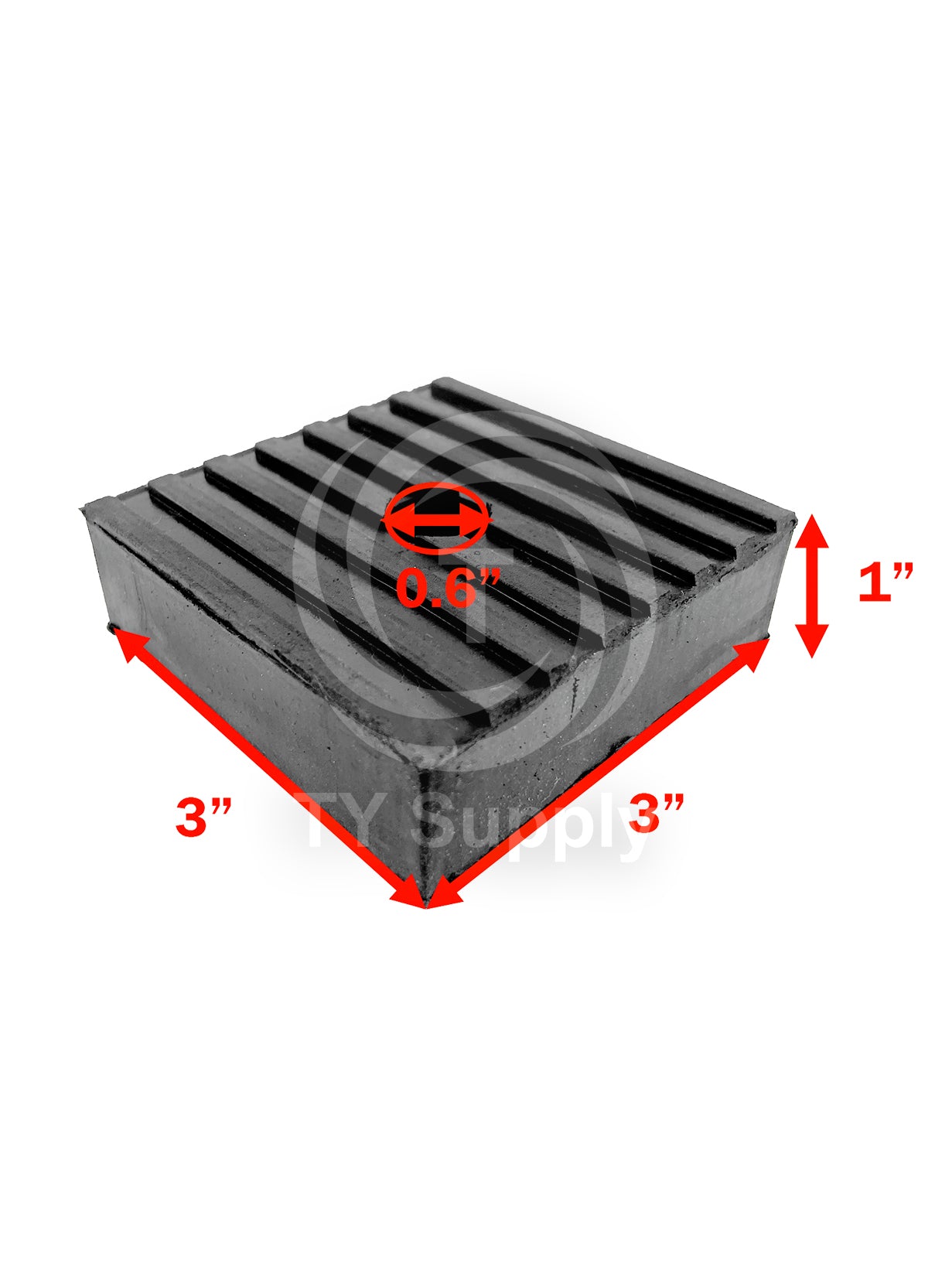 12 PACK Anti Vibration Rubber Pad Industrial Dampener Isolation Air Compressor HVAC 3x3x1"