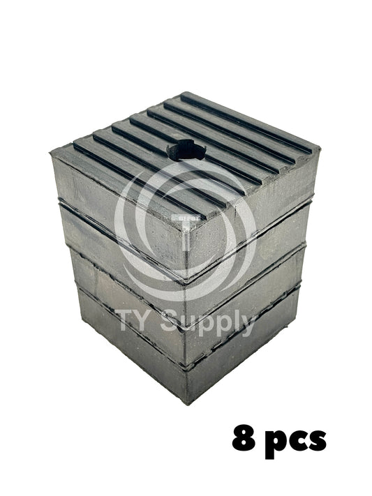8 PACK Anti Vibration Rubber Pad Industrial Dampener Isolation Air Compressor HVAC 3x3x1"