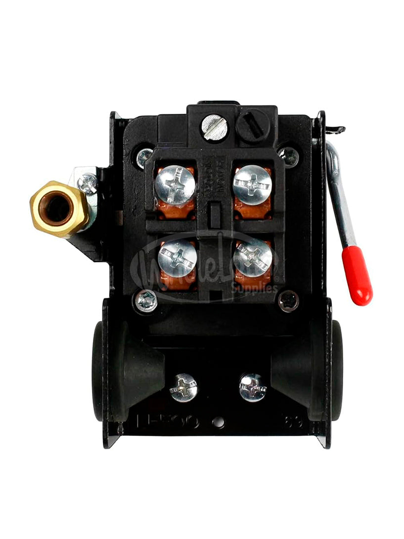 LEFOO Pressure Switch 95-125 PSI 4 Port Air Compressor Control w/ Unloader 20AMP