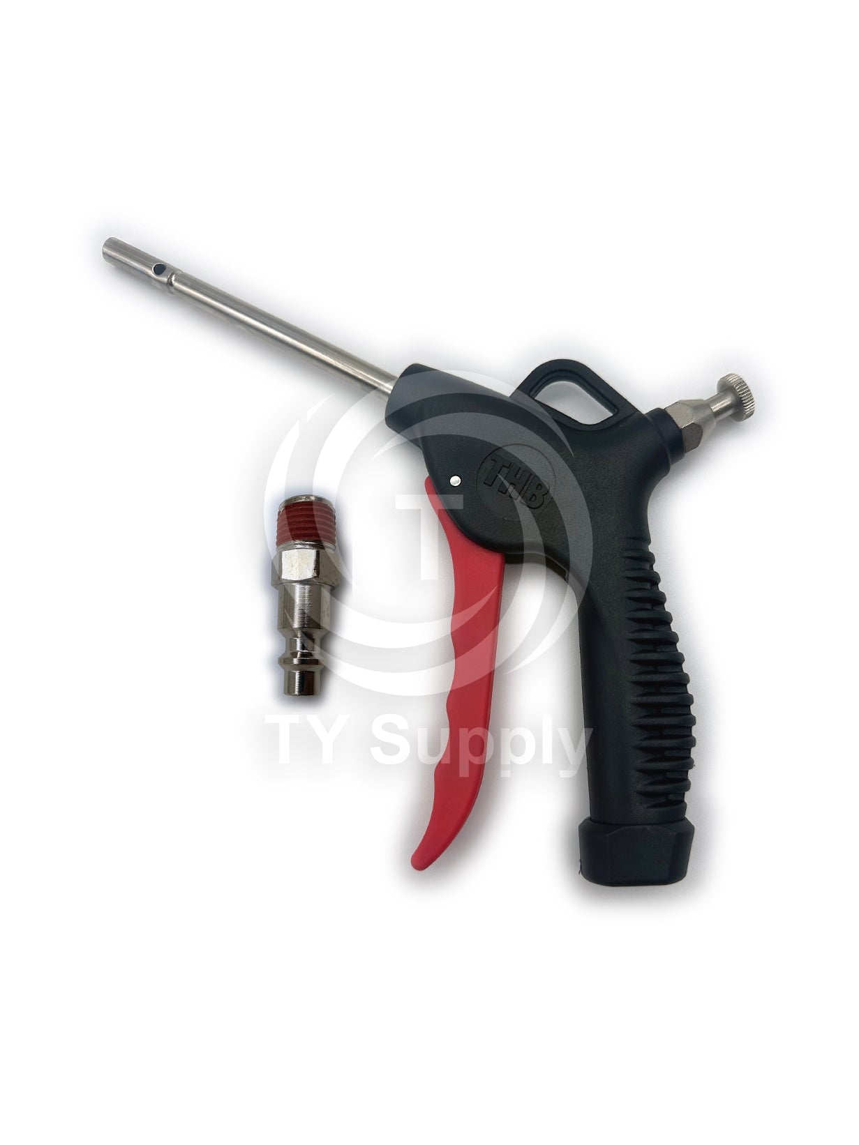 Air Blow Gun 16Bar Nylon Adjustable Flow 4" Length OSHA Compliant